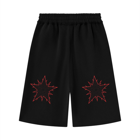 Unisex Raw Edge Fleece Shorts