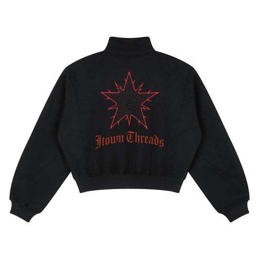 Women’s Loose Fleece Quarter-Zip Sweatshirt