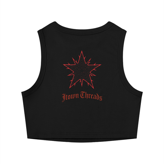 Women's Tight Crewneck Crop Tank Top