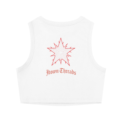 Women's Tight Crewneck Crop Tank Top