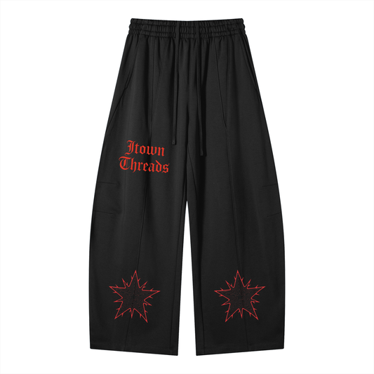 Heavyweight Wide Leg Panel Sweatpants