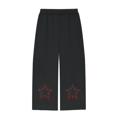 Women’s Wide Leg Raw Edge Sweatpants