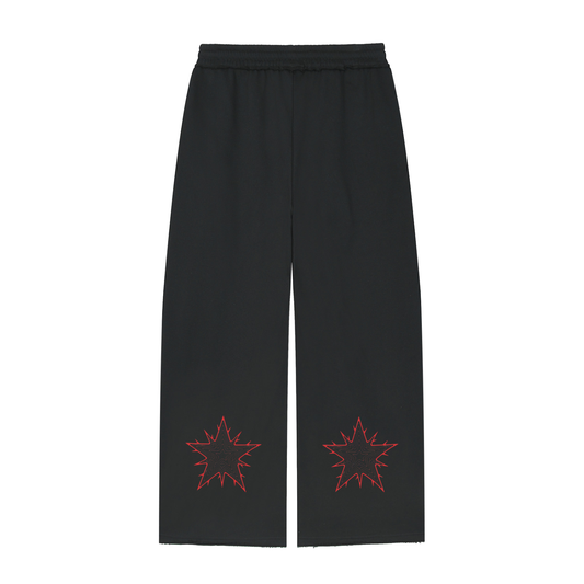 Women’s Wide Leg Raw Edge Sweatpants