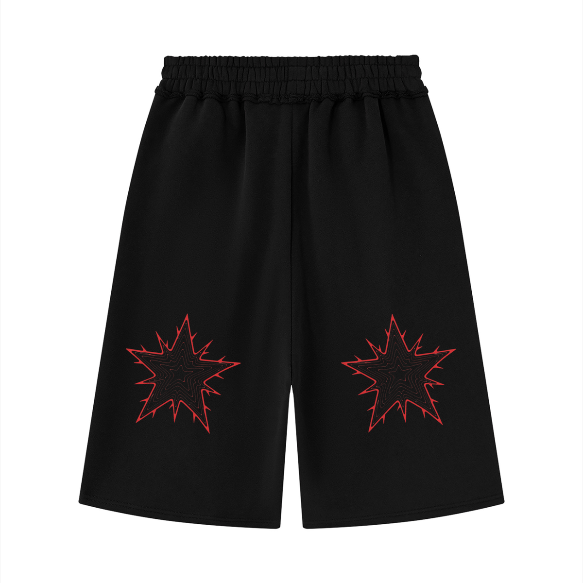 Unisex Raw Edge Fleece Shorts