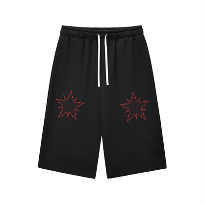 Relaxed Drawstring Three-quarter Sweatpants
