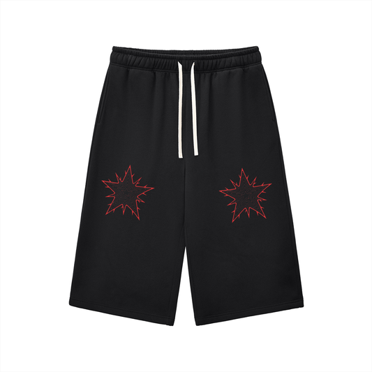 Relaxed Drawstring Three-quarter Sweatpants