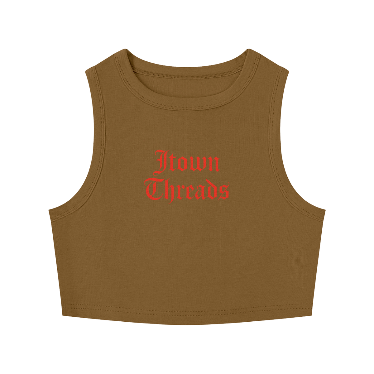 Women's Tight Crewneck Crop Tank Top
