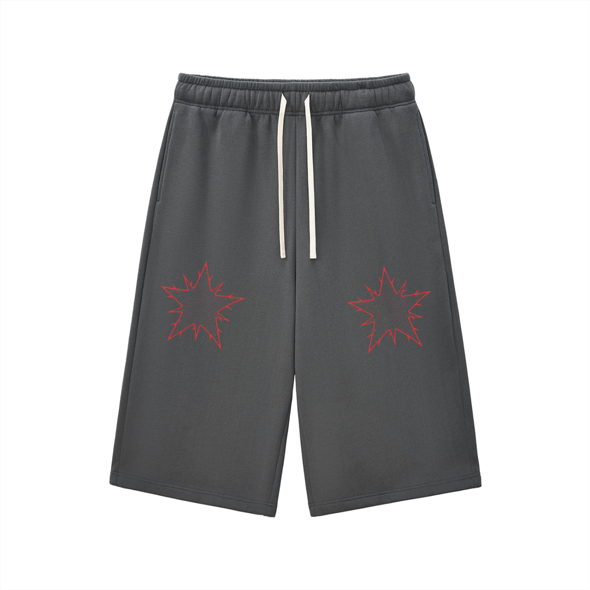 Relaxed Drawstring Three-quarter Sweatpants