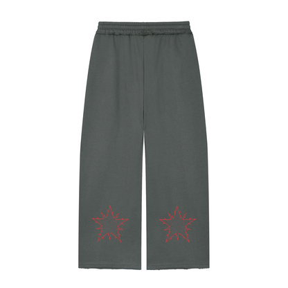 Women’s Wide Leg Raw Edge Sweatpants