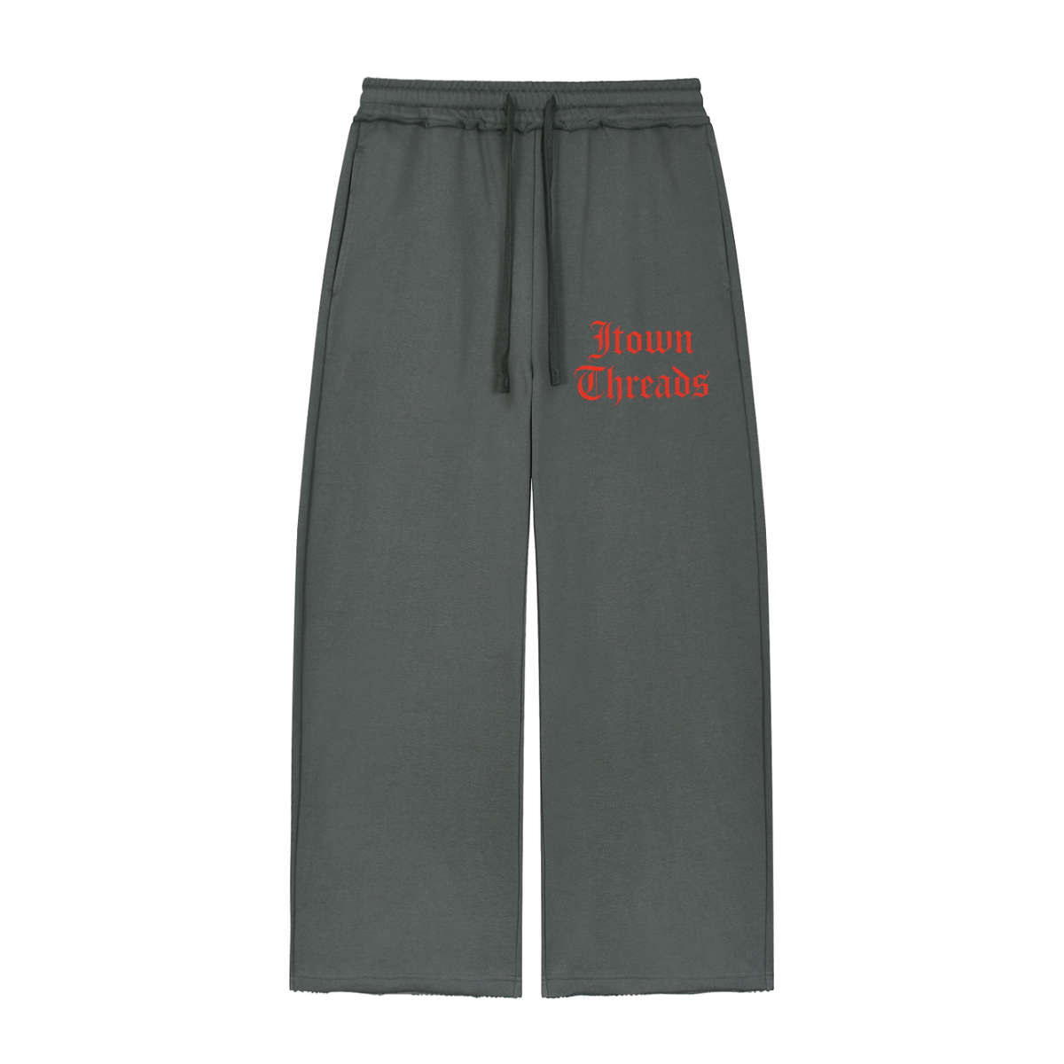 Women’s Wide Leg Raw Edge Sweatpants