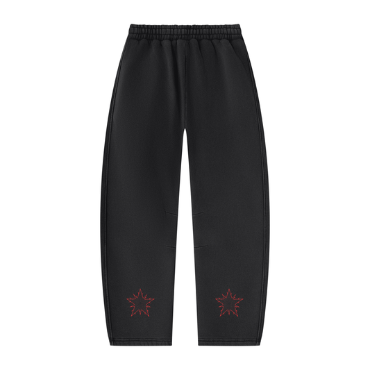 Unisex Vintage Wash Barrel Leg Fleece Sweatpants