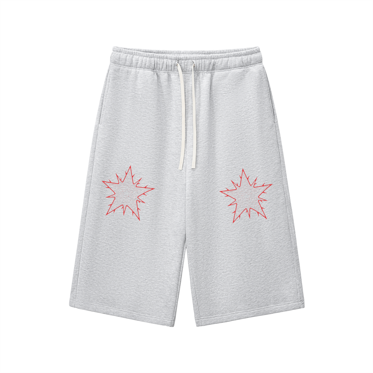 Relaxed Drawstring Three-quarter Sweatpants