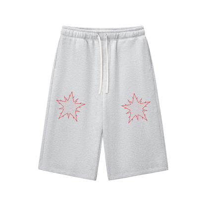Relaxed Drawstring Three-quarter Sweatpants