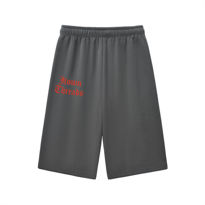 Relaxed Drawstring Three-quarter Sweatpants