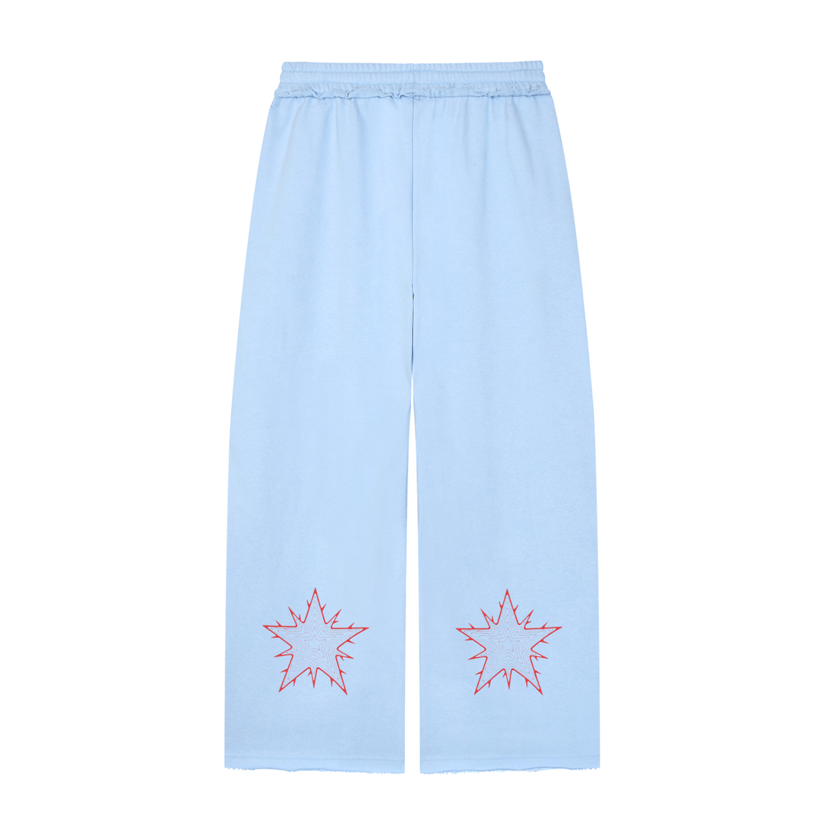Women’s Wide Leg Raw Edge Sweatpants