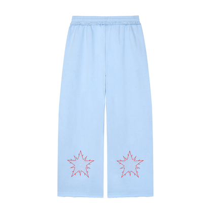 Women’s Wide Leg Raw Edge Sweatpants