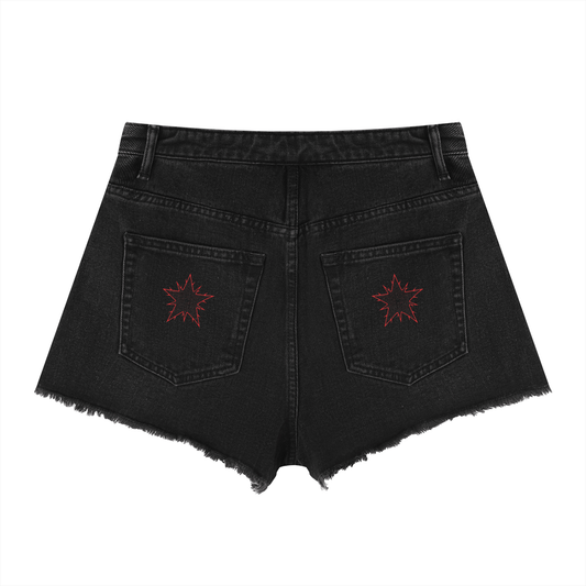 Women’s Vintage Wash High Rise Denim Shorts