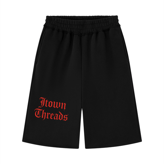 Unisex Raw Edge Fleece Shorts