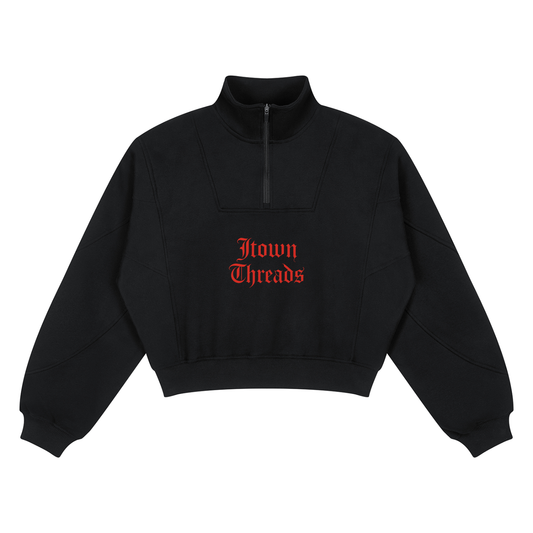 Women’s Loose Fleece Quarter-Zip Sweatshirt