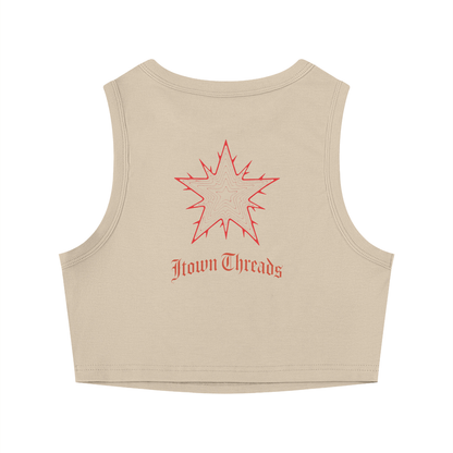 Women's Tight Crewneck Crop Tank Top